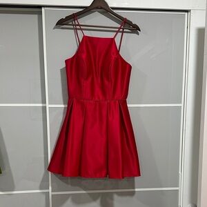Betsy & Adam Red Mini Dress